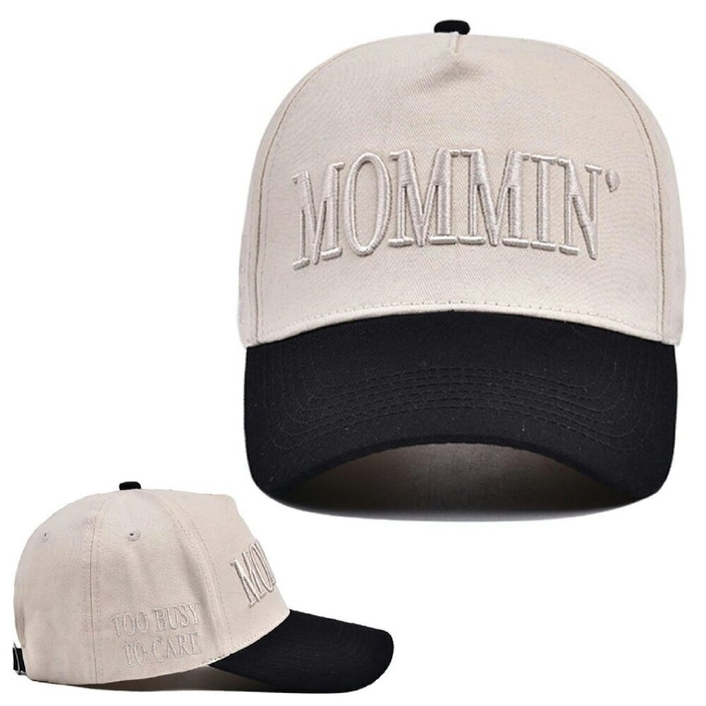 Vintage Embroidered Mommin Baseball Cap Adjustable Canvas Trucker Hat